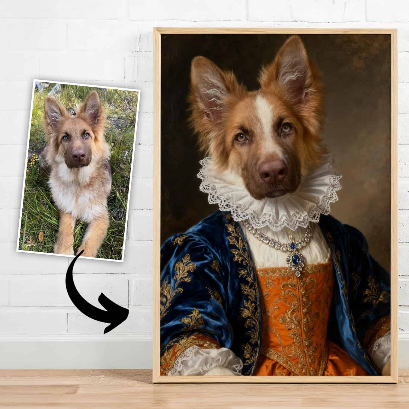 Renaissance Aristocratic – Pet Lenticular Portrait