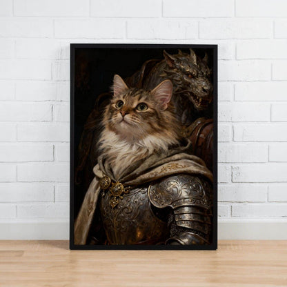 Knight Warrior – Custom Pet Lenticular Portrait