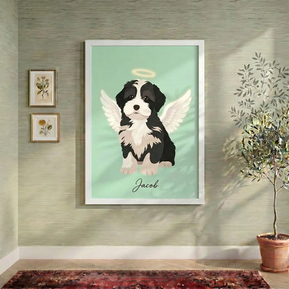 Celestial Paws – Custom Pet Lenticular Portrait