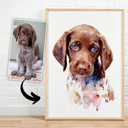 Watercolor – Pet Lenticular Portrait