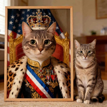 King - Custom Pet Lenticular Portrait