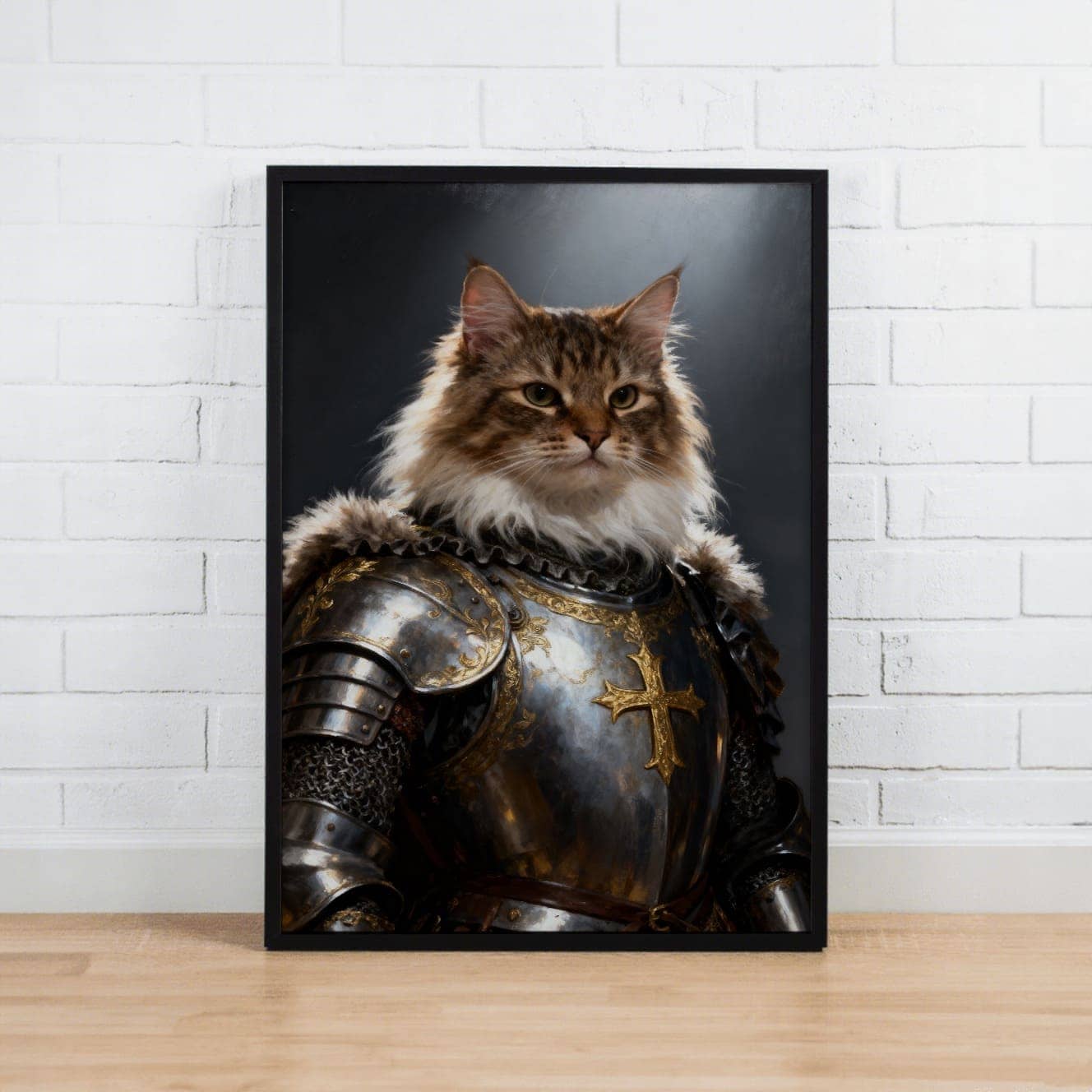 Knight Warrior – Custom Pet Lenticular Portrait