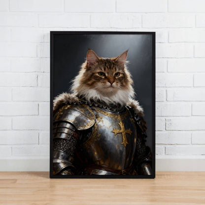 Knight Warrior – Custom Pet Lenticular Portrait