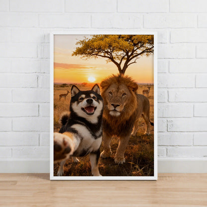 Big Grassland Selfie – Pet Lenticular Portrait