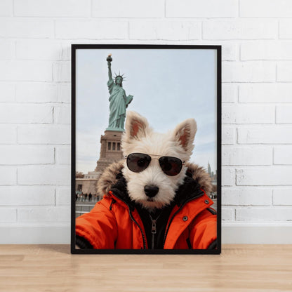 The Globetrotter– Custom Pet Lenticular Portrait