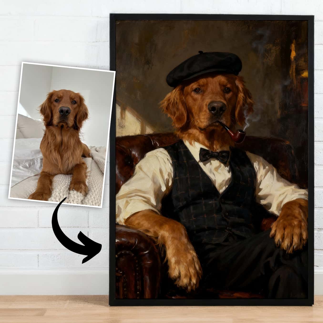 Godfather - Pet Lenticular Portrait
