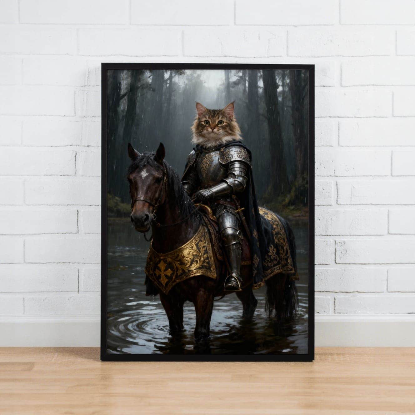 Knight Warrior – Custom Pet Lenticular Portrait