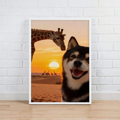 Safari Adventurer – Custom Pet Lenticular Portrait