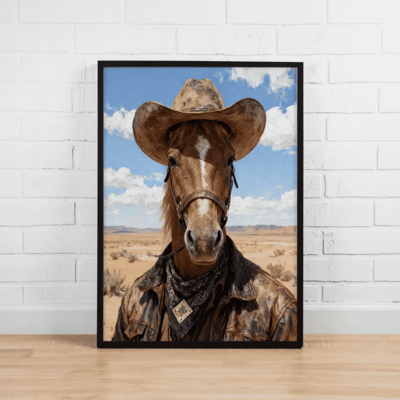 Frontier Cowboy – Custom Pet Lenticular Portrait