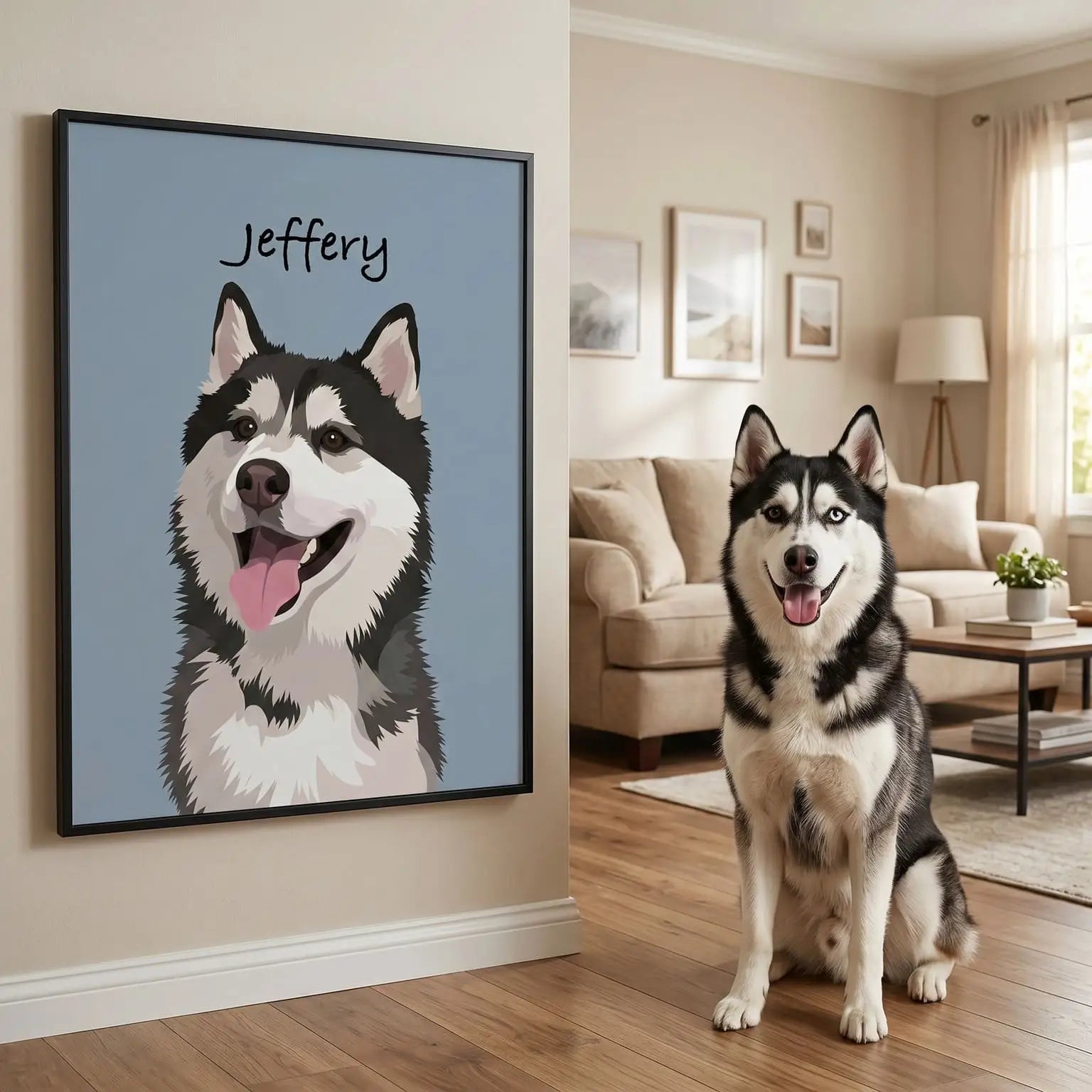 The Modern Aura – Custom Pet Lenticular Portrait