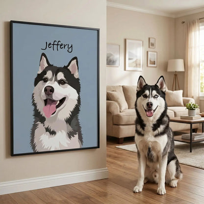 The Modern Aura – Custom Pet Lenticular Portrait