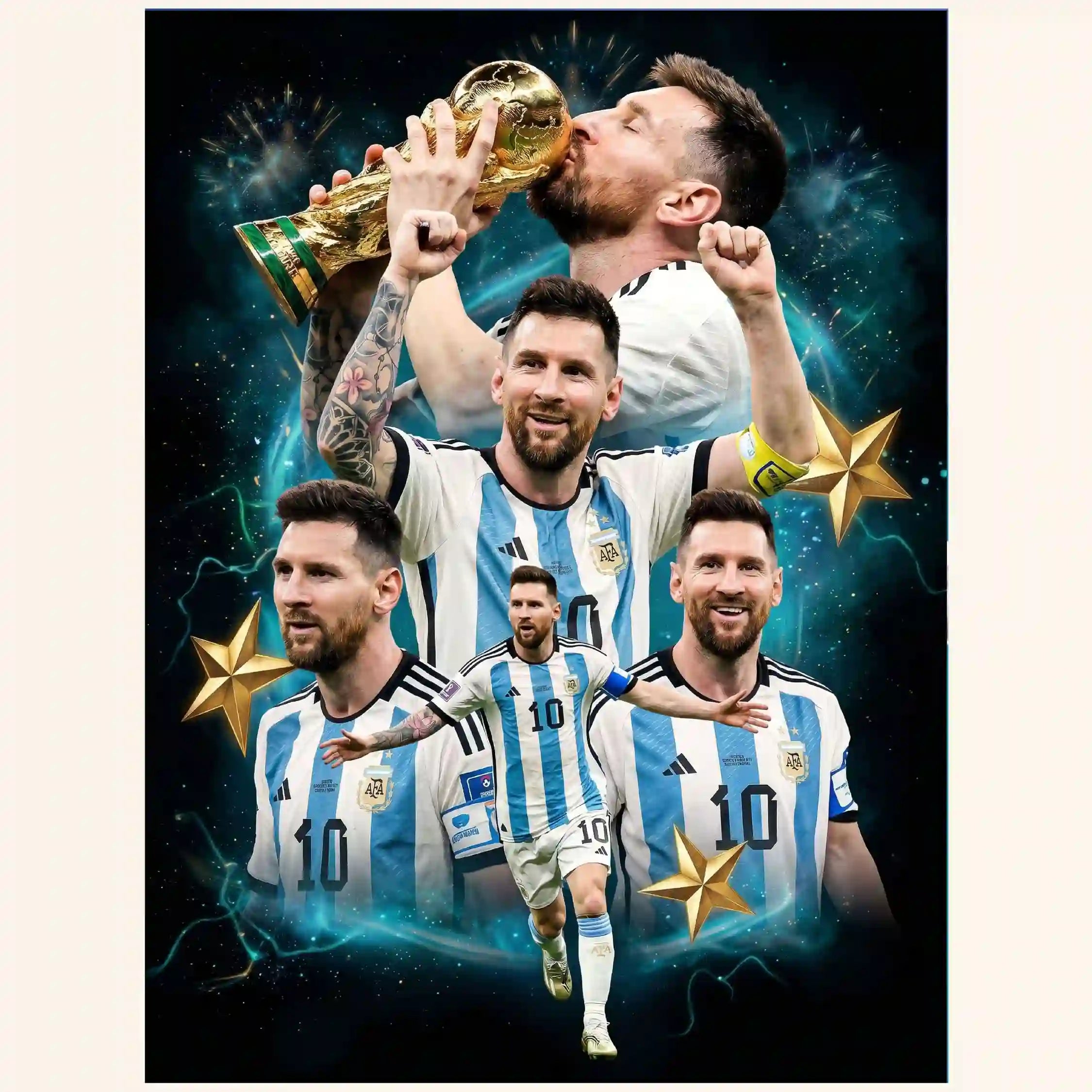 The Eternal Legend – Football Lenticular Portrait