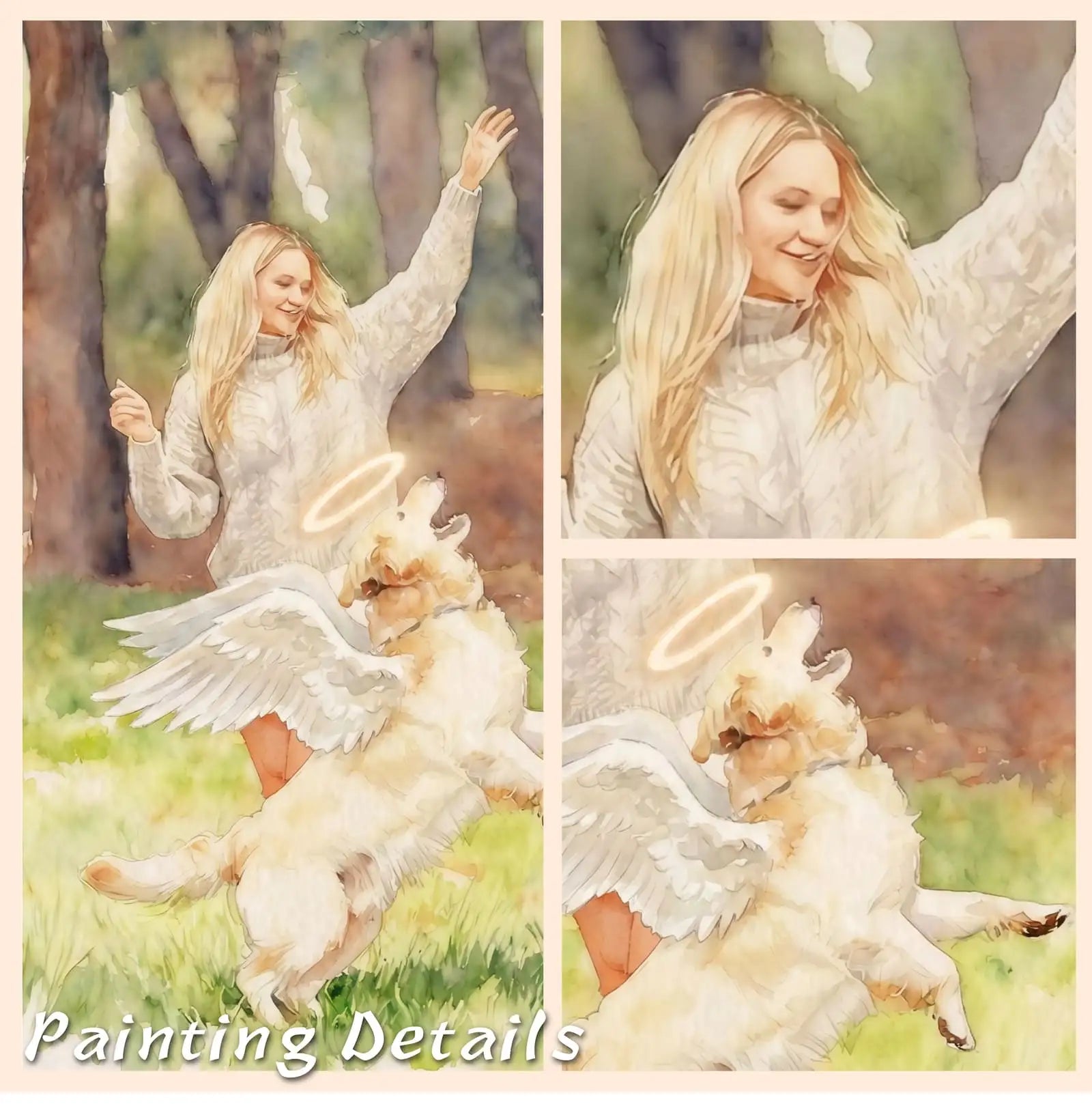 Wings of Loyalty – Custom Pet Lenticular Portrait