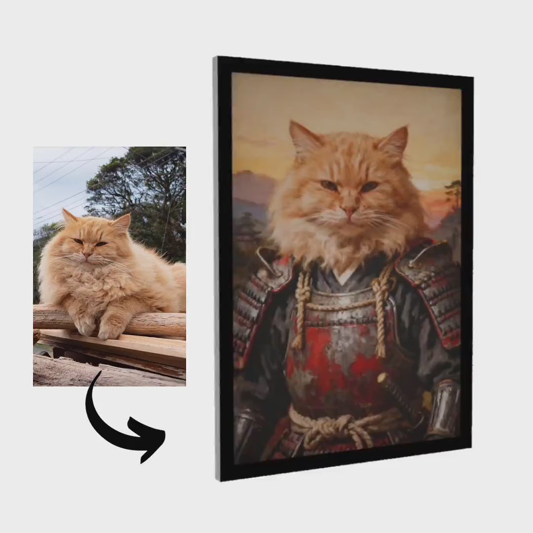 Samurai Spirit – Pet Lenticular Portrait
