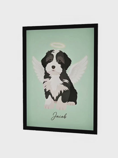 Celestial Paws – Custom Pet Lenticular Portrait