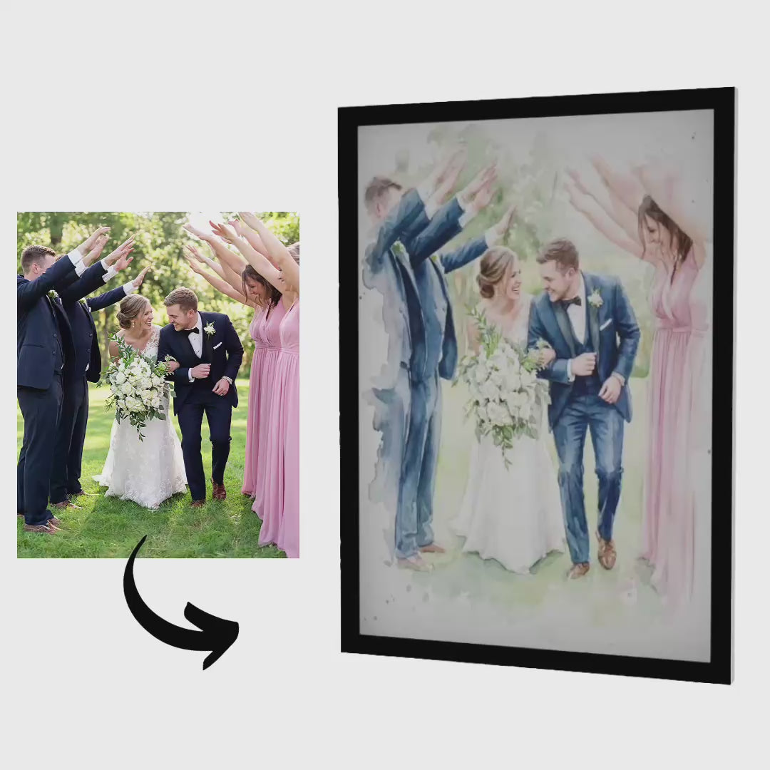 The Perfect Match – Custom Couple Lenticular Portrait