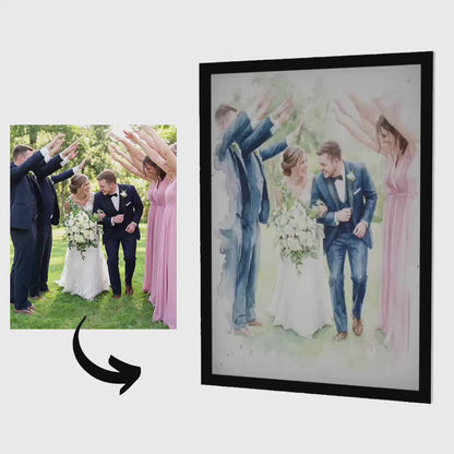 The Perfect Match – Custom Couple Lenticular Portrait