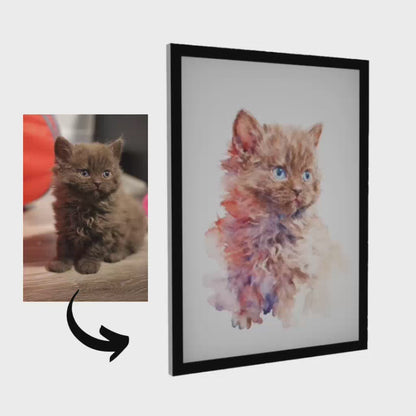 Watercolor – Pet Lenticular Portrait