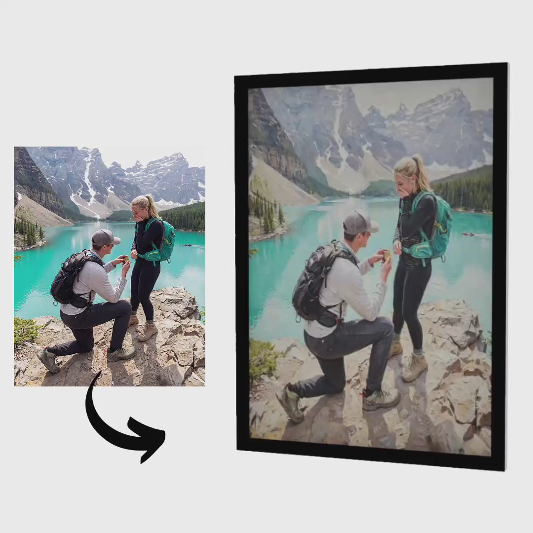 The Romance – Custom Couple Lenticular Portrait