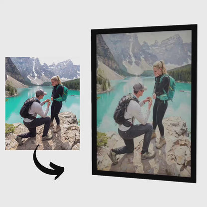The Romance – Custom Couple Lenticular Portrait