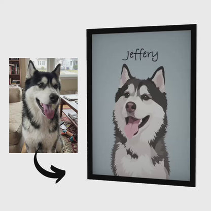 The Modern Aura – Custom Pet Lenticular Portrait