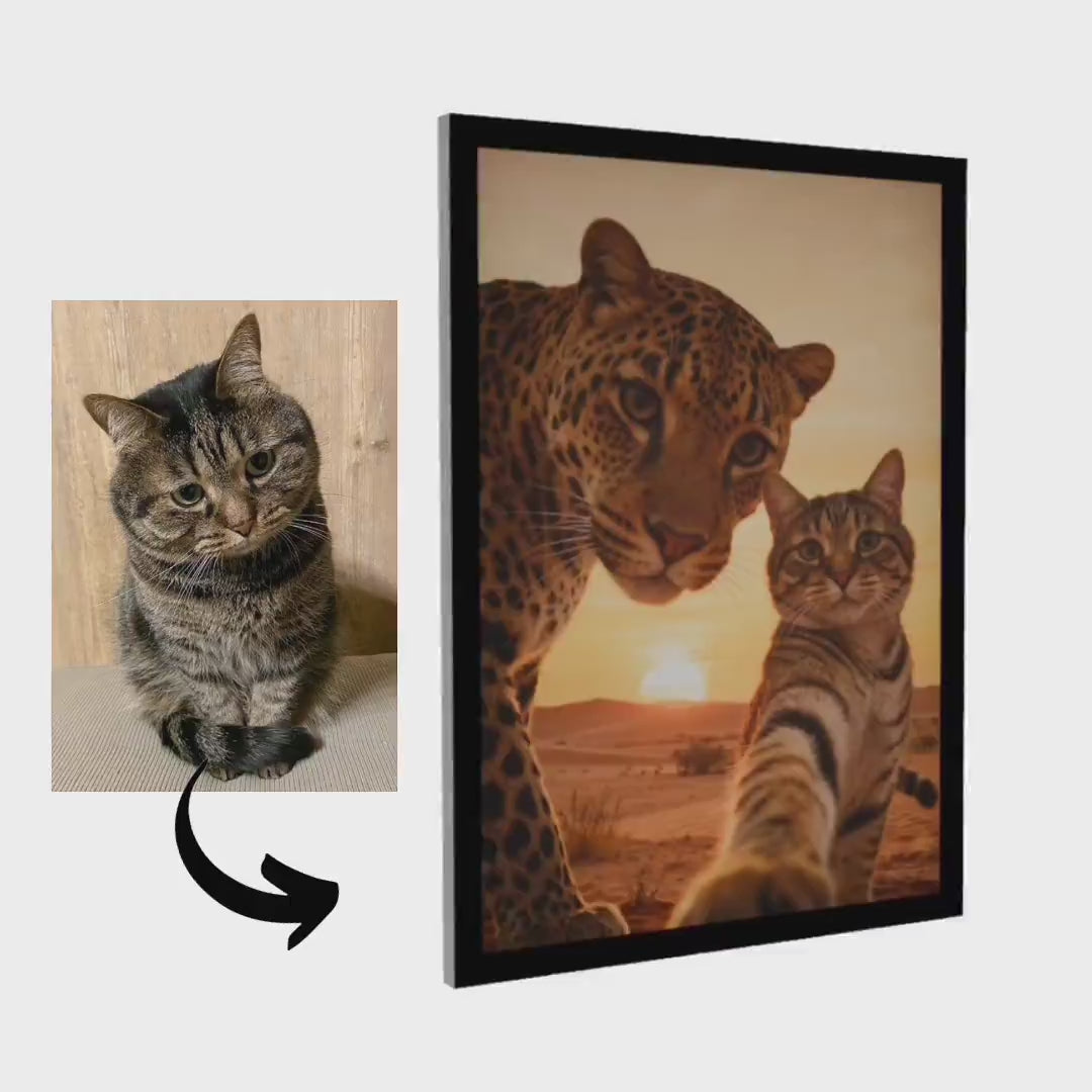 Big Grassland Selfie – Pet Lenticular Portrait