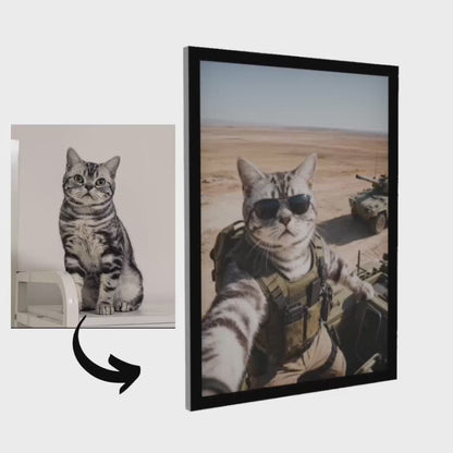 Soldier – Pet Lenticular Portrait