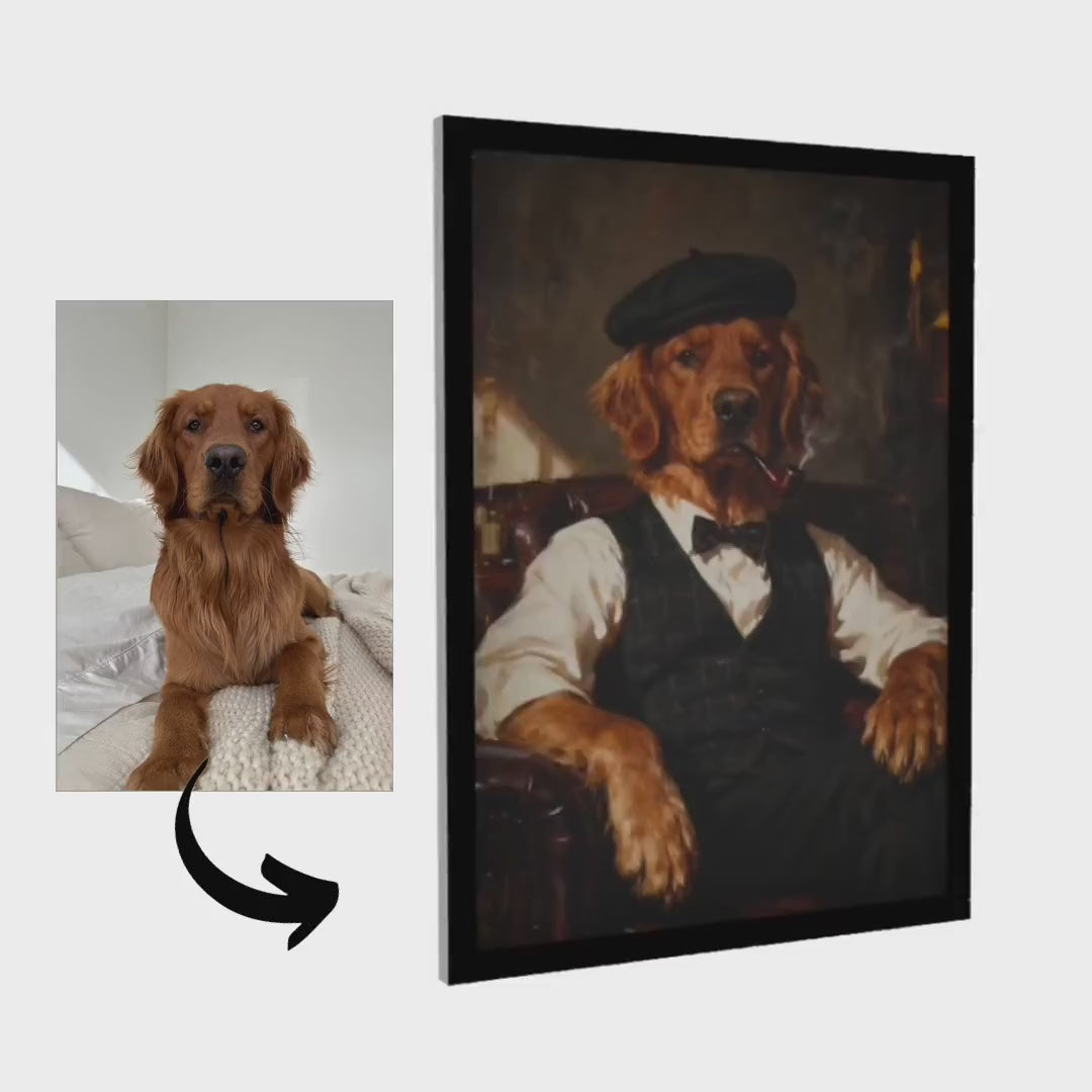 Godfather - Pet Lenticular Portrait