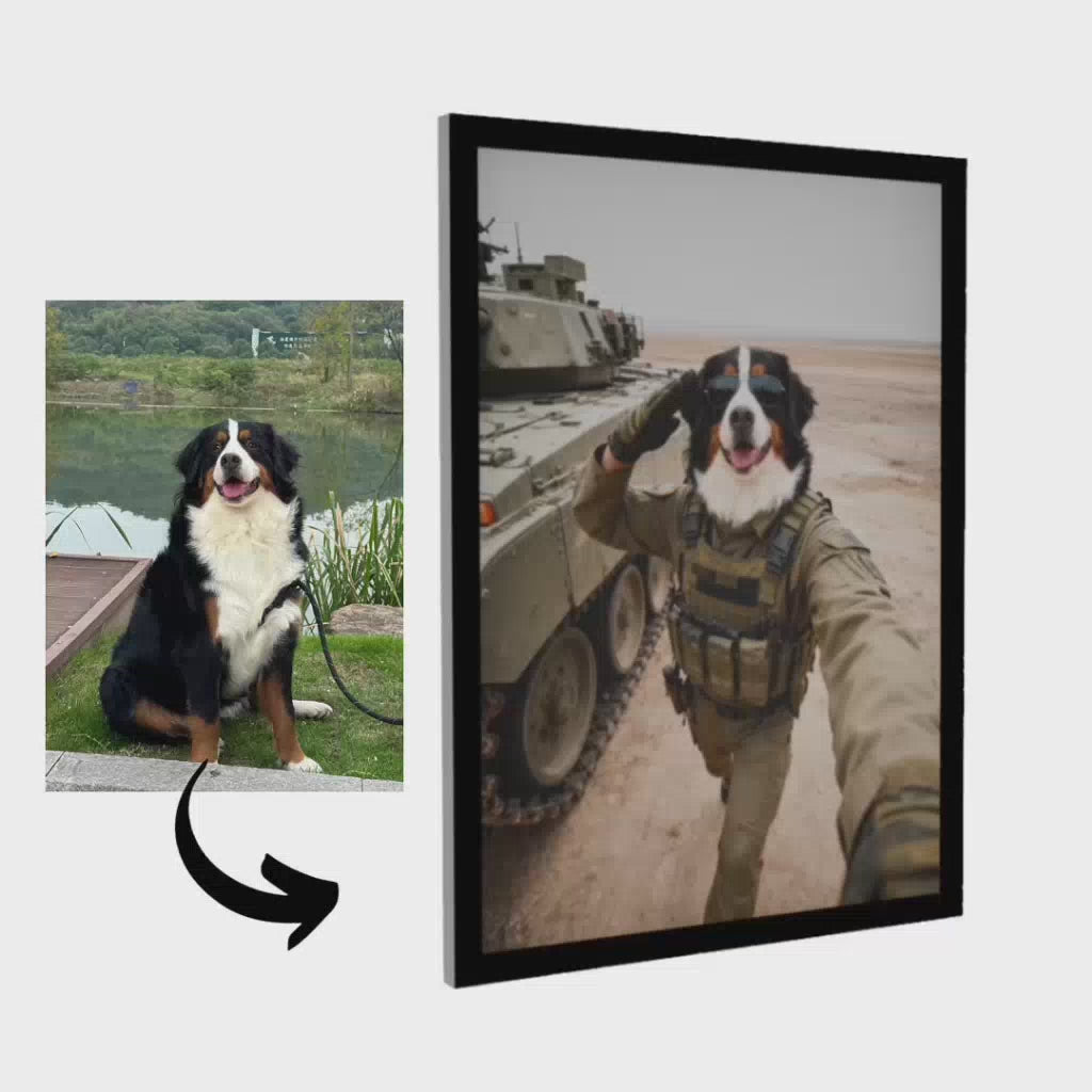 Soldier – Pet Lenticular Portrait