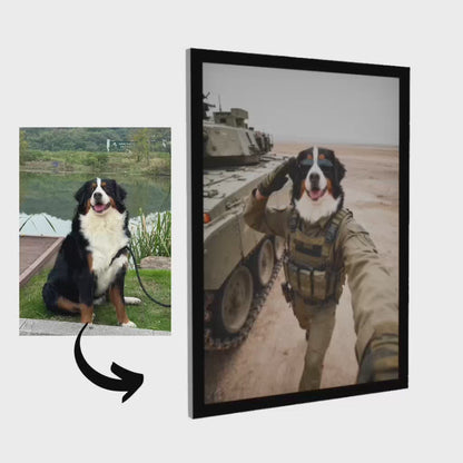 Soldier – Pet Lenticular Portrait
