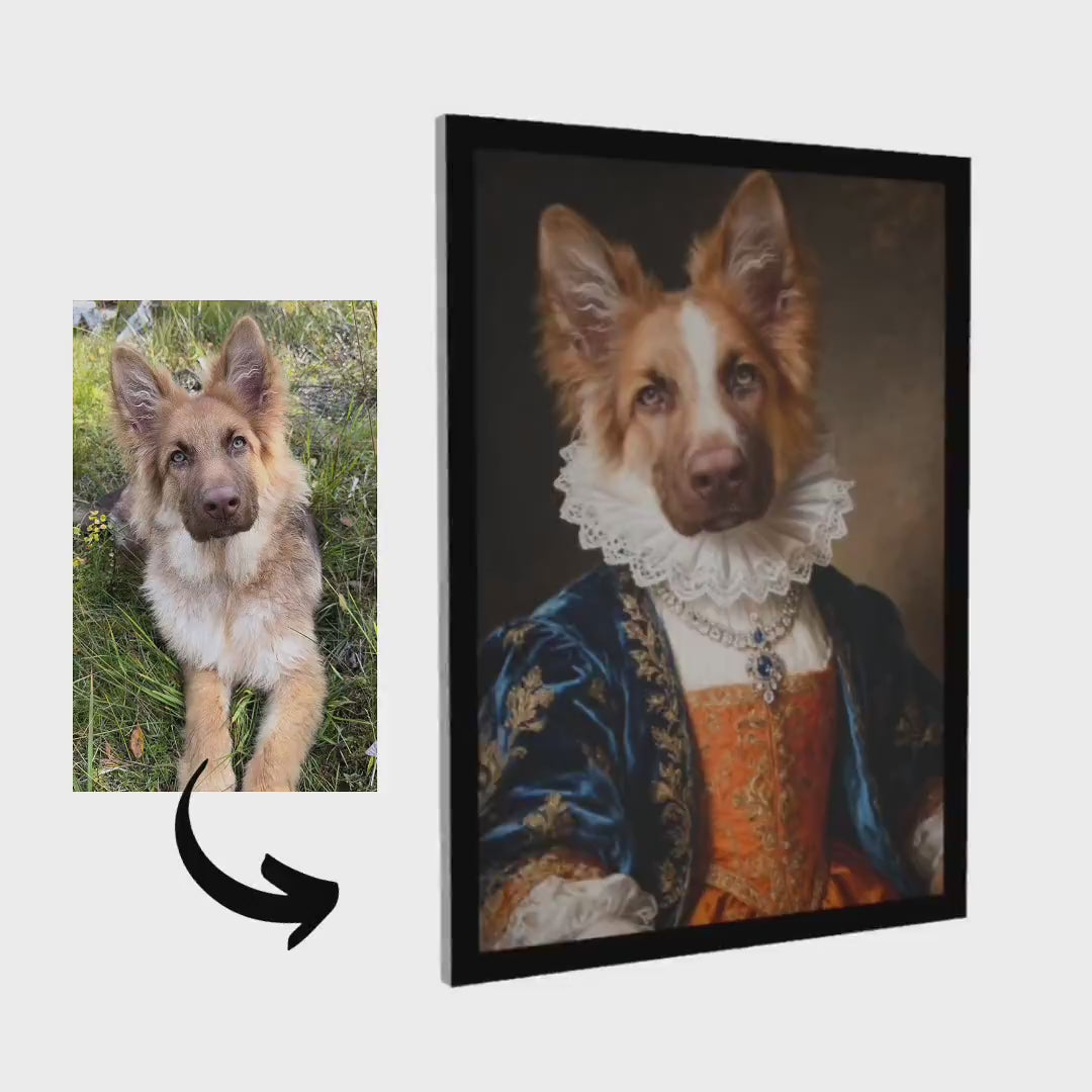 Renaissance Aristocratic – Pet Lenticular Portrait