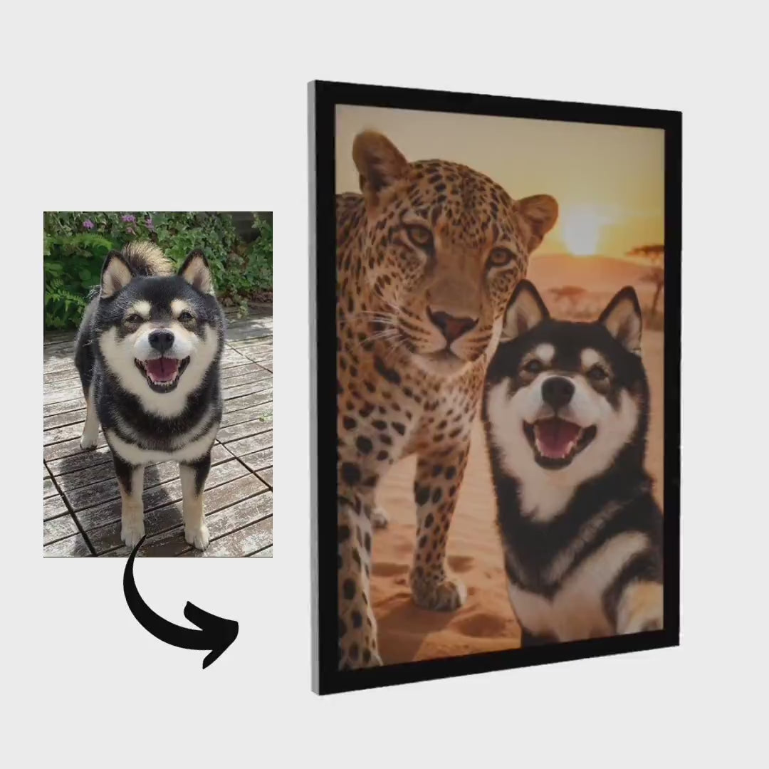 Big Grassland Selfie – Pet Lenticular Portrait
