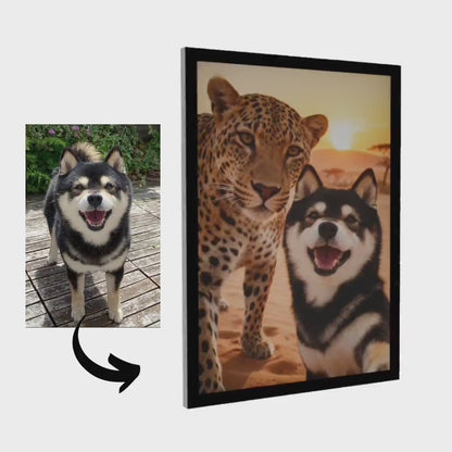 Big Grassland Selfie – Pet Lenticular Portrait