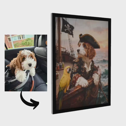 Pirate Captain - Pet Lenticular Portrait