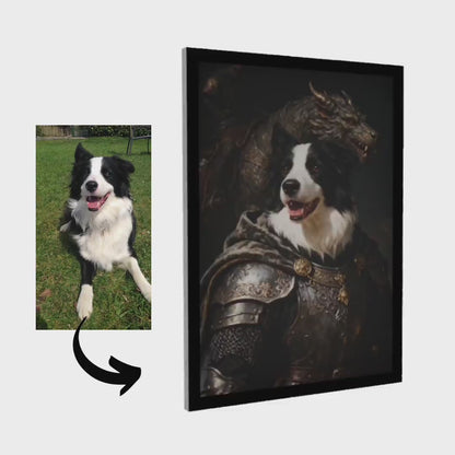 Knight Warrior – Pet Lenticular Portrait