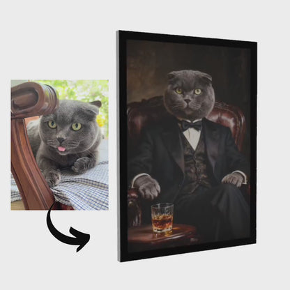 Godfather - Pet Lenticular Portrait
