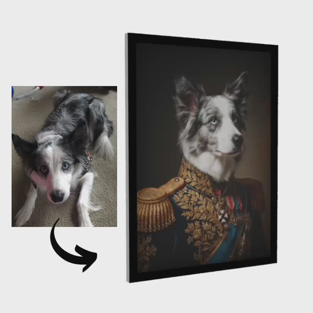 The General – Pet Lenticular Portrait
