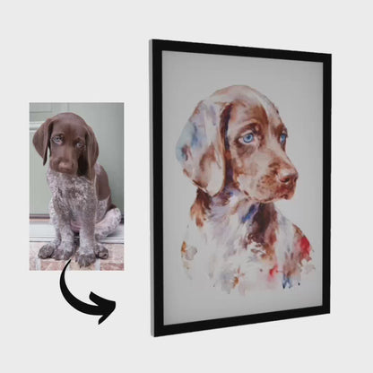 Watercolor – Pet Lenticular Portrait