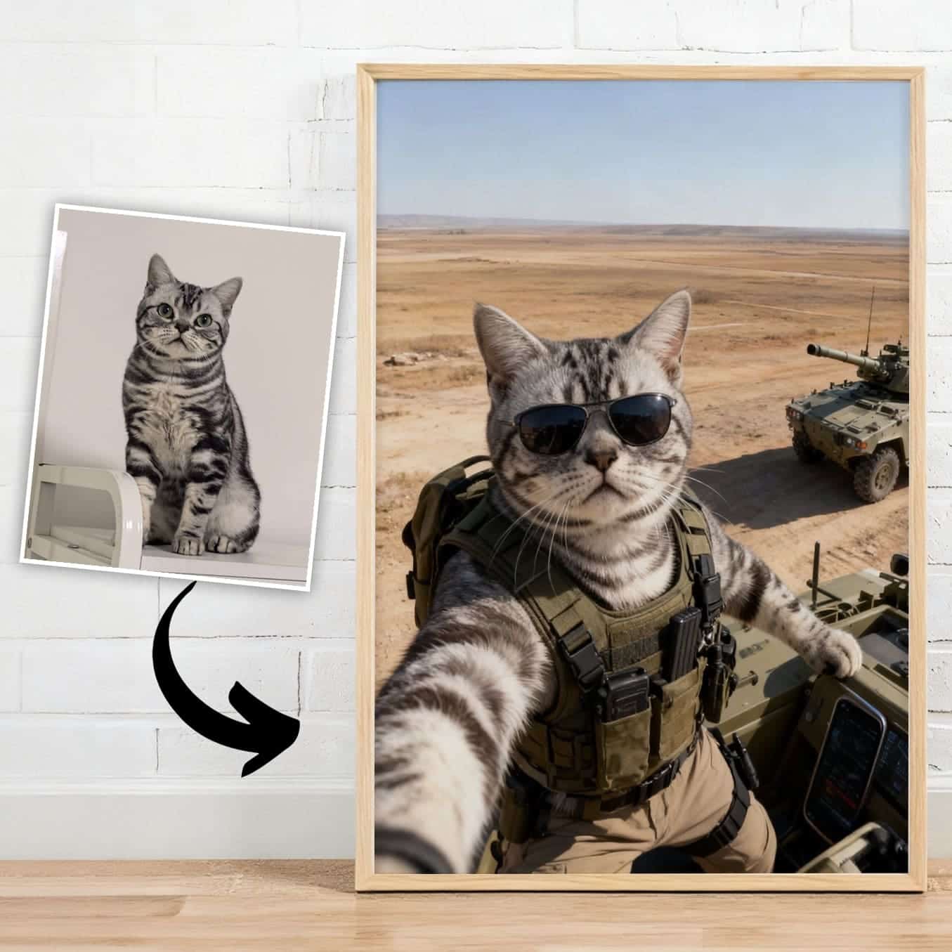 Soldier – Pet Lenticular Portrait