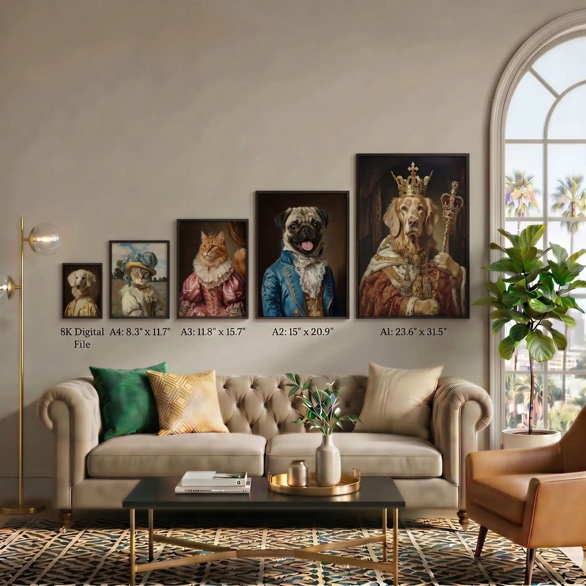 The Modern Aura – Custom Pet Lenticular Portrait