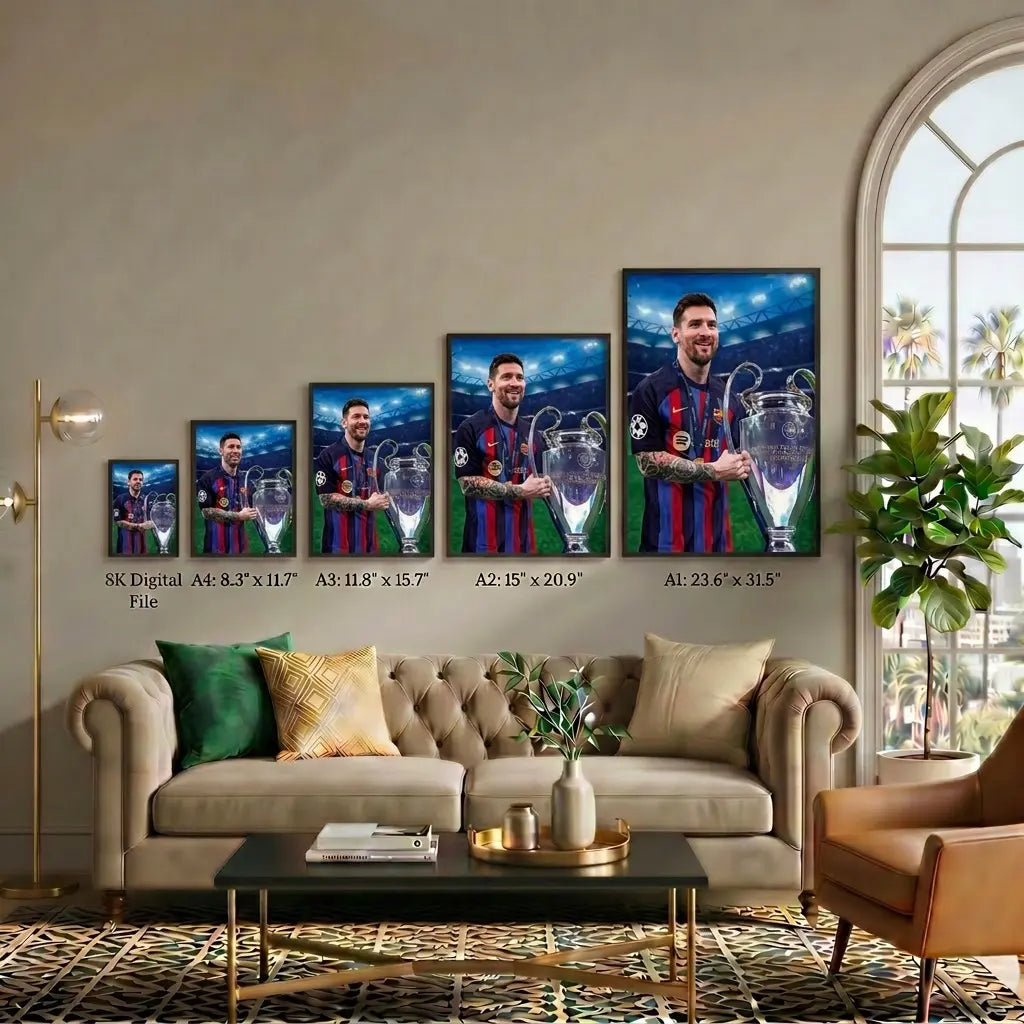 The Eternal Legend – Football Lenticular Portrait